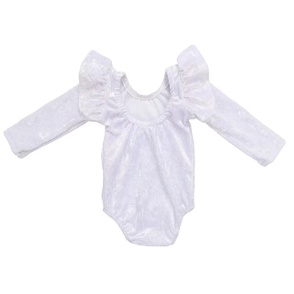 White Velvet Leotard
