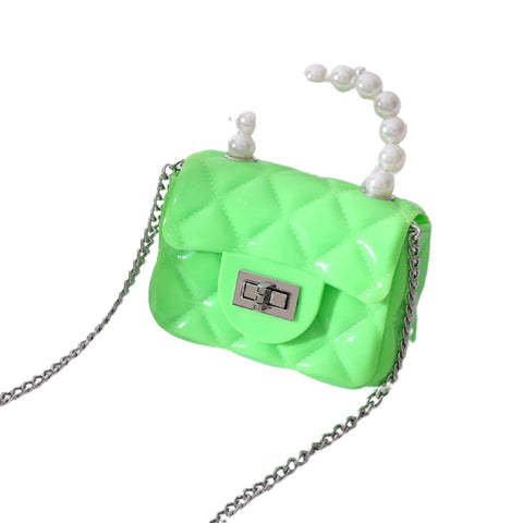 Neon Green Mini Jelly Fashion Purse