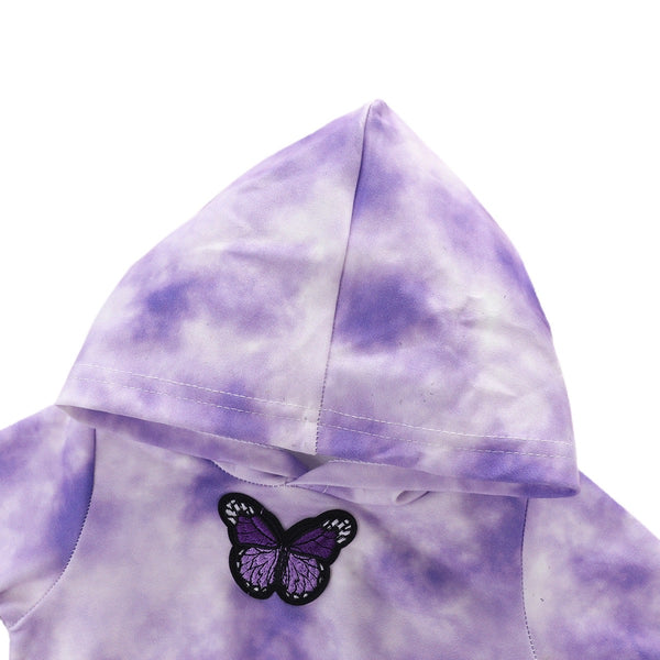 Tie-Dye Purple Butterfly Set