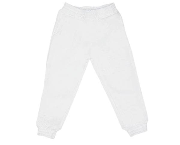 Mini White Jogger Set