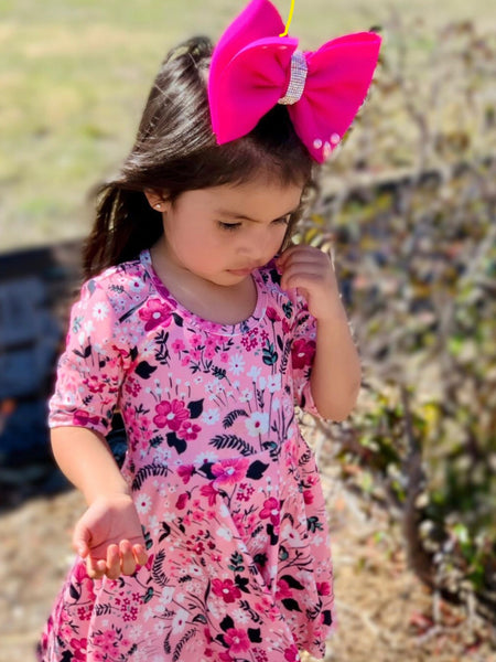 Lovely Pink Floral Dress